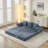 Boneless Isabeau 78.8" Convertible Compression Folding Floor Sofa Bed, Chenille Floor Sofa Lounge Couch With Armrest-439199183