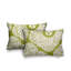 Polyester / Mélange de polyester Housse de coussin rectangulaire intérieure / extérieure lombaire et insert-657579004