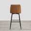Tabouret tournant Mid-Century, hauteur de bar, base noire -434915381-429225669
