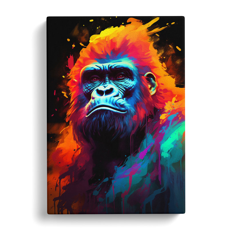 Gorilla Digital - Wrapped Canvas, 50cm H x 35cm W x 3cm D