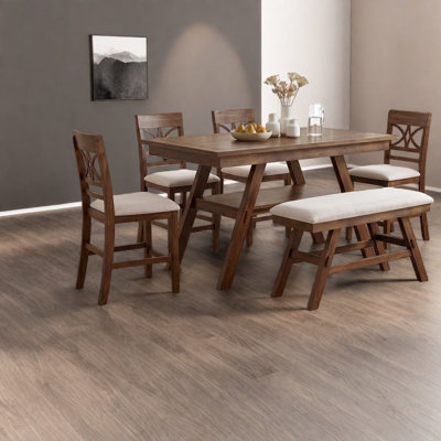 Storage Wood Dining Table Sets(must Include Both Table And Chair), Rustic Home