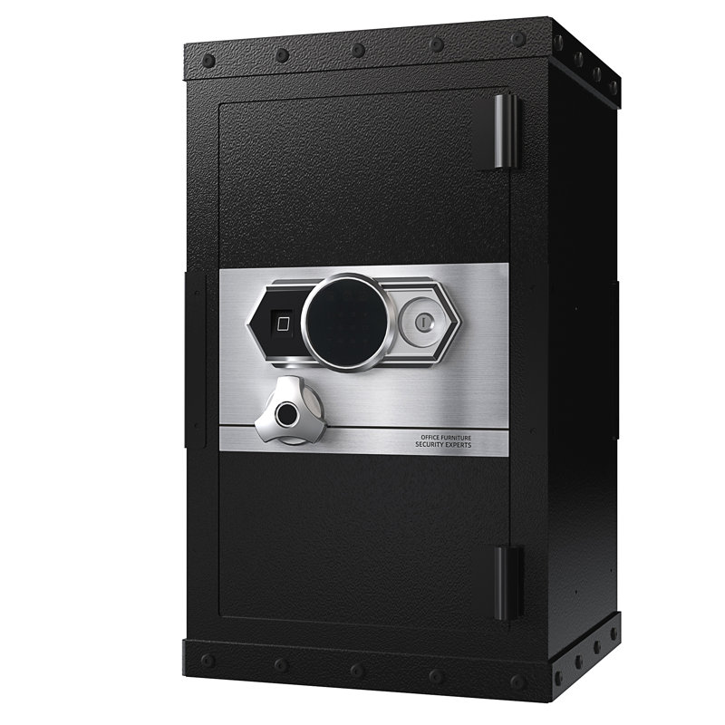 Three-Lock Safe, 14.96" H x 28.34" W x 16.53" D