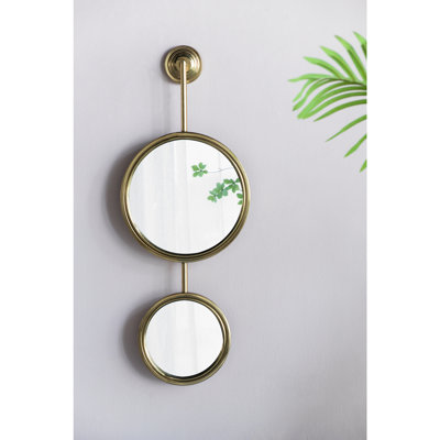2 Circle Mirrors for Wall Decor