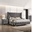 Chambre à coucher Tête de lit à oreilles 1pc Grand lit Mobilier de lit rembourré en tissu-1687858966-1687858964