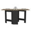 La table de salle à manger en bois d'ingénierie se transforme de la console de 12,3 po de large en table de 58,7 po, pouvant accueillir jusqu'à 6 personnes, rectangulaire, finition brune