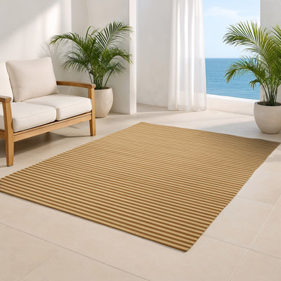 Tapis intérieur / extérieur brun HorizontalStripes
