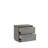 Oniskey 2-Drawer Nightstand Gray