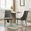 Chaise d'appoint en rayonne de chenille pour salle à manger en rayonne et en tissu-652096730-650524249