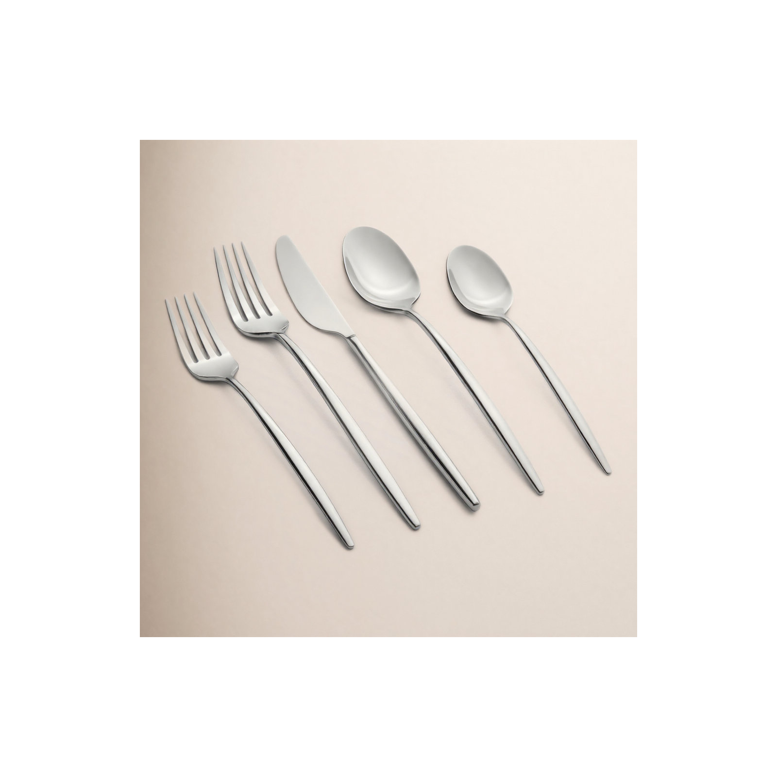 Barrona Stainless Steel Flatware, Silver