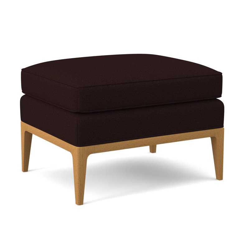 Claxton Ottoman, Amber, Margaret Mahogany