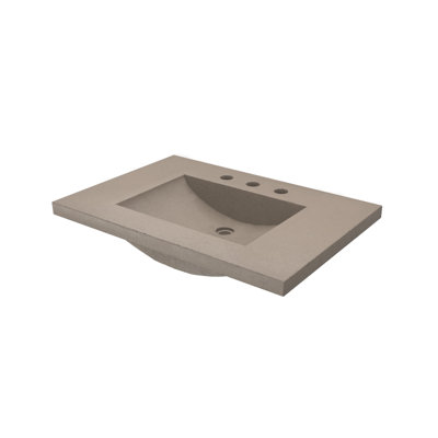 30.5" Single Bathroom Vanity Top with Sink