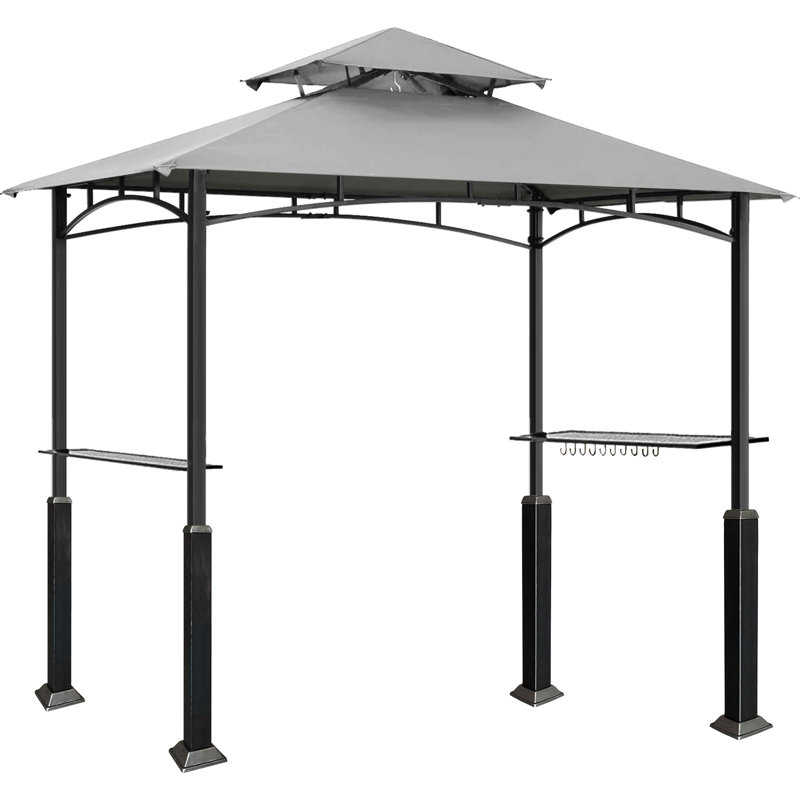 Mugen 8 Ft. W x 5 Ft. D Steel Grill, Khaki