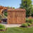 8 ft. W x 4 ft. D Double Door Cedar Wood Storage Shed