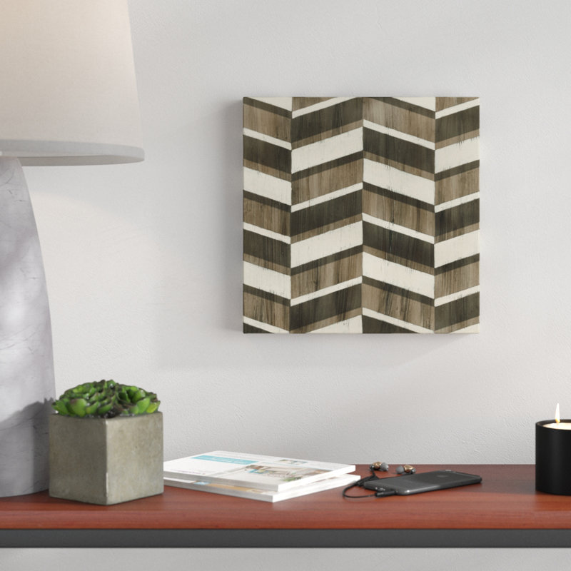 «Driftwood Geometric VII», impression sur toile, H 12 po x l 12 po