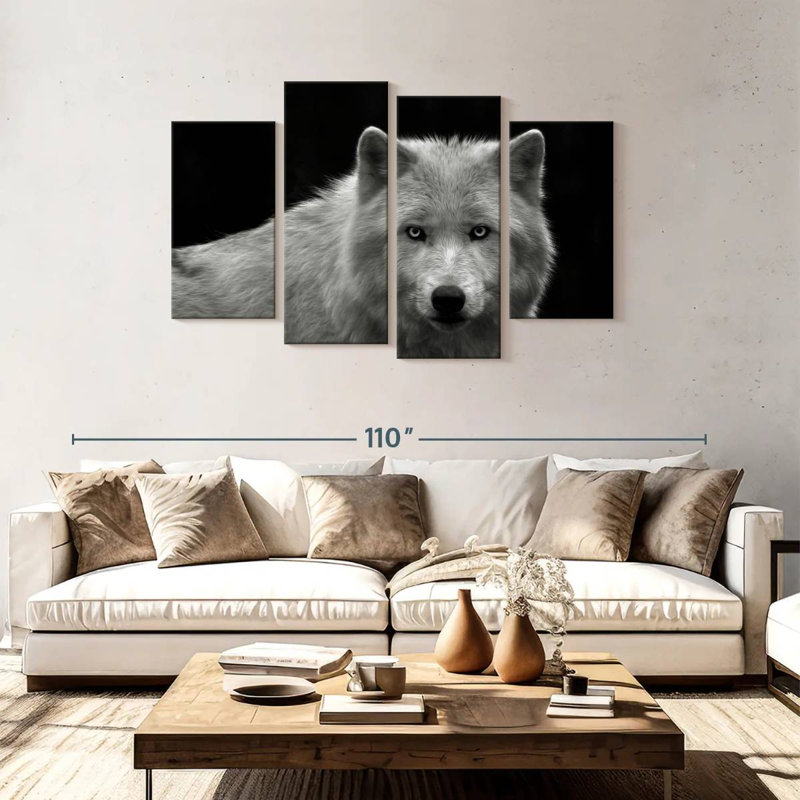 Phantom Wolf, 48" H x 75" W