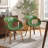Bocea 17.32'' H Swivel Faux Leather Upholstery Dining Armchairs (Set of 2)-113608651-113608650