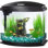 Ensemble d'aquarium à DEL pour petit aquarium avec technologie Smartclean, noir, 5 gallons