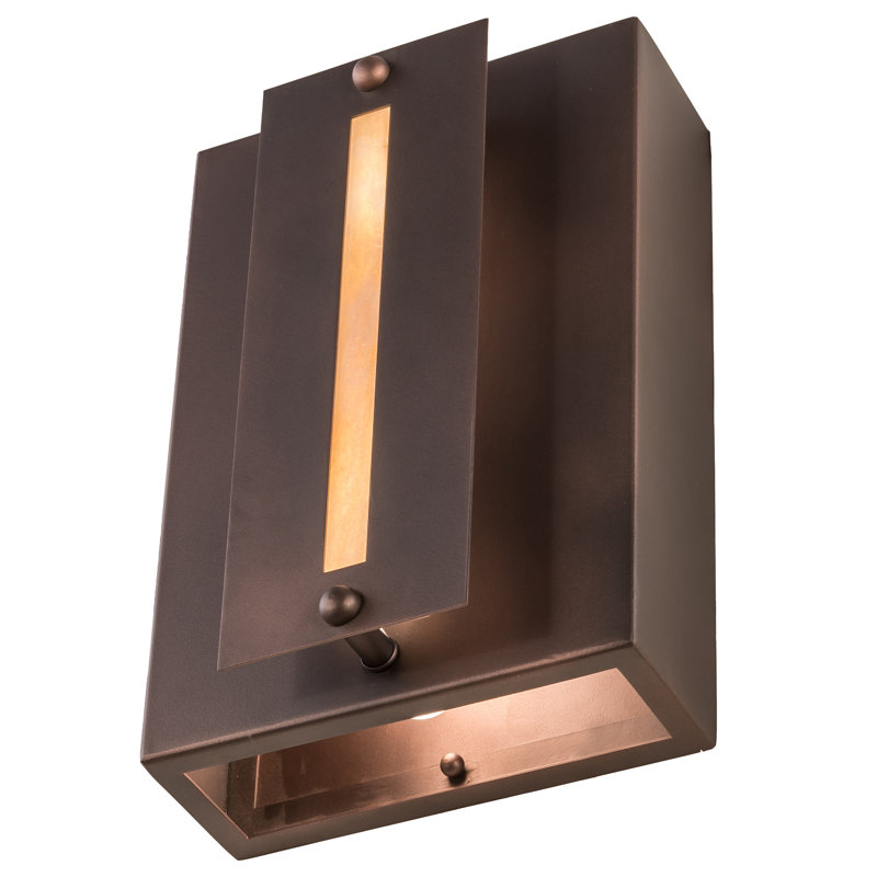 Moss Creek Creekside Flush Mounted Sconce, Cinnamon Coffee Metallic