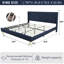 Deeb Vertical Channel Tufted Wingback Platform Bed-598882182-595781582
