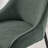 Ophelia Luxury Fabric Upholstered Dining Chair with Metal Legs-710157955