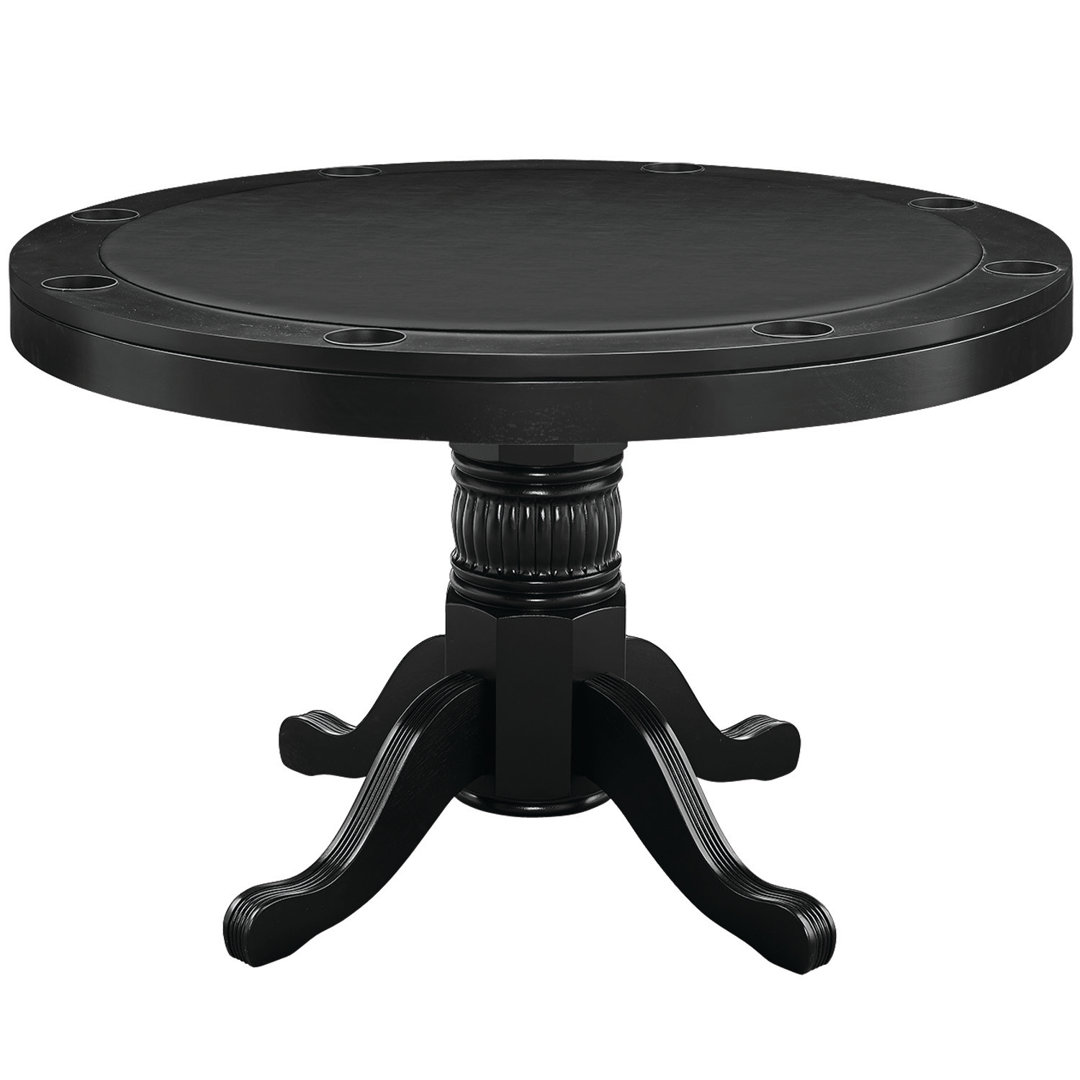 48 Inch Poker Table / Dining Table By RAM Game Room RAM Game Room Color: Black