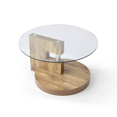 Modern And Practical Double-Layer Round Table