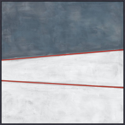 «Blue White Red 1», reproduction sur toile encadrée