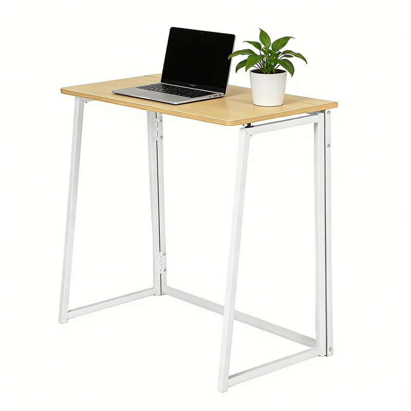 Metal Base Computer Desk, Yellow, White