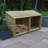 230cm W x 80cm D Solid Wood Log Store-18070384