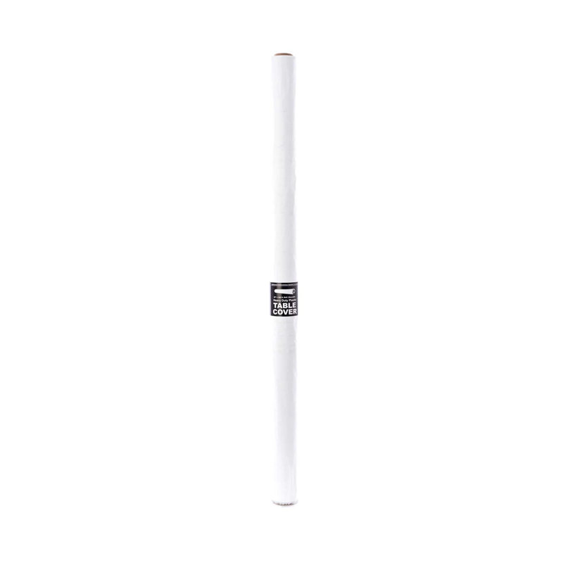 Rouleaux de nappe en plastique jetables, Blanc