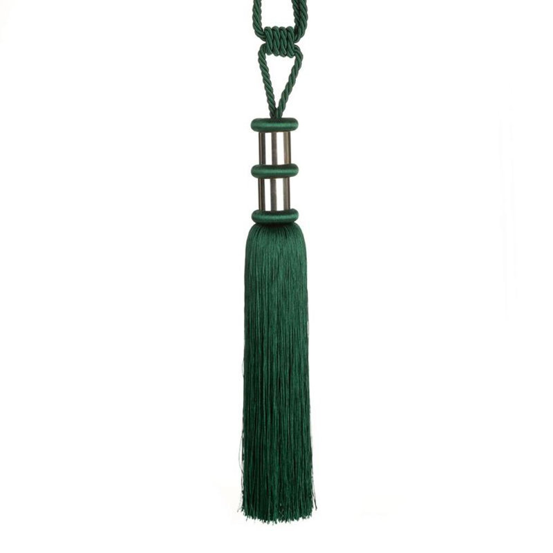 Hallee Fabric 38cm Curtain Tieback, Green