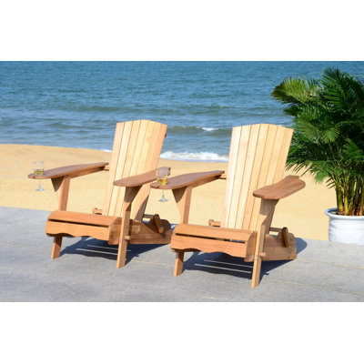 Boonville Solid Wood Adirondack Chair by Highland Dunes