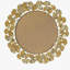 Miroir mural rond doré 30,5 po