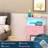 Modern LED Nightstand With Charging Station & Adjustable Fabric Drawer-1795125386