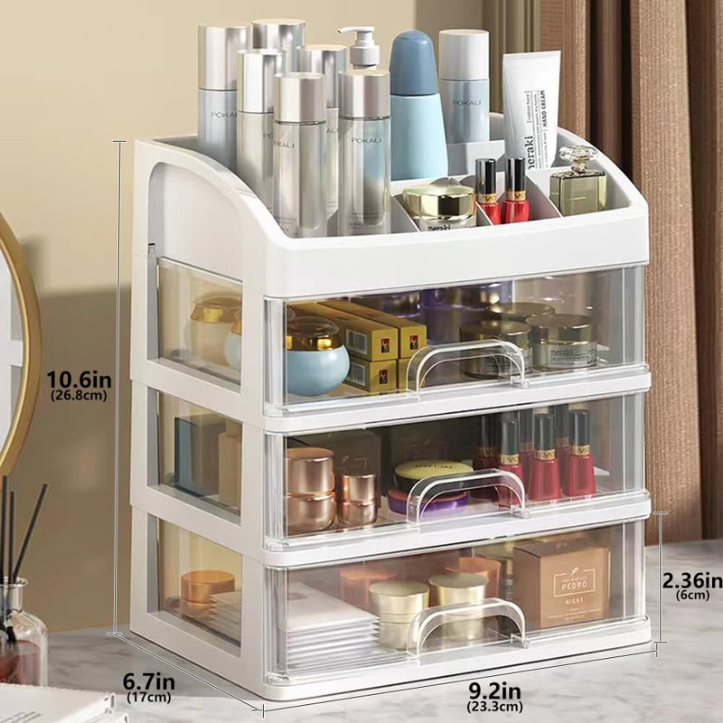 Omidyar Plastic Makeup Organizer