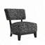 Chaise d'appoint avec accoudoirs et pieds inclinés-979371294