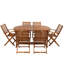 Fayston 6-Person Wooden Patio Dining Set