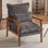 Chaise avec accoudoirs Masson Chenille