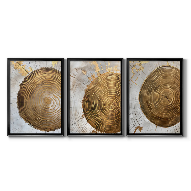 ABSTRACT Series CLXIX - Toile tendue avec châssis sur mesure - 3 pièces