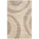 Geometric Shag Ivory Area Rug