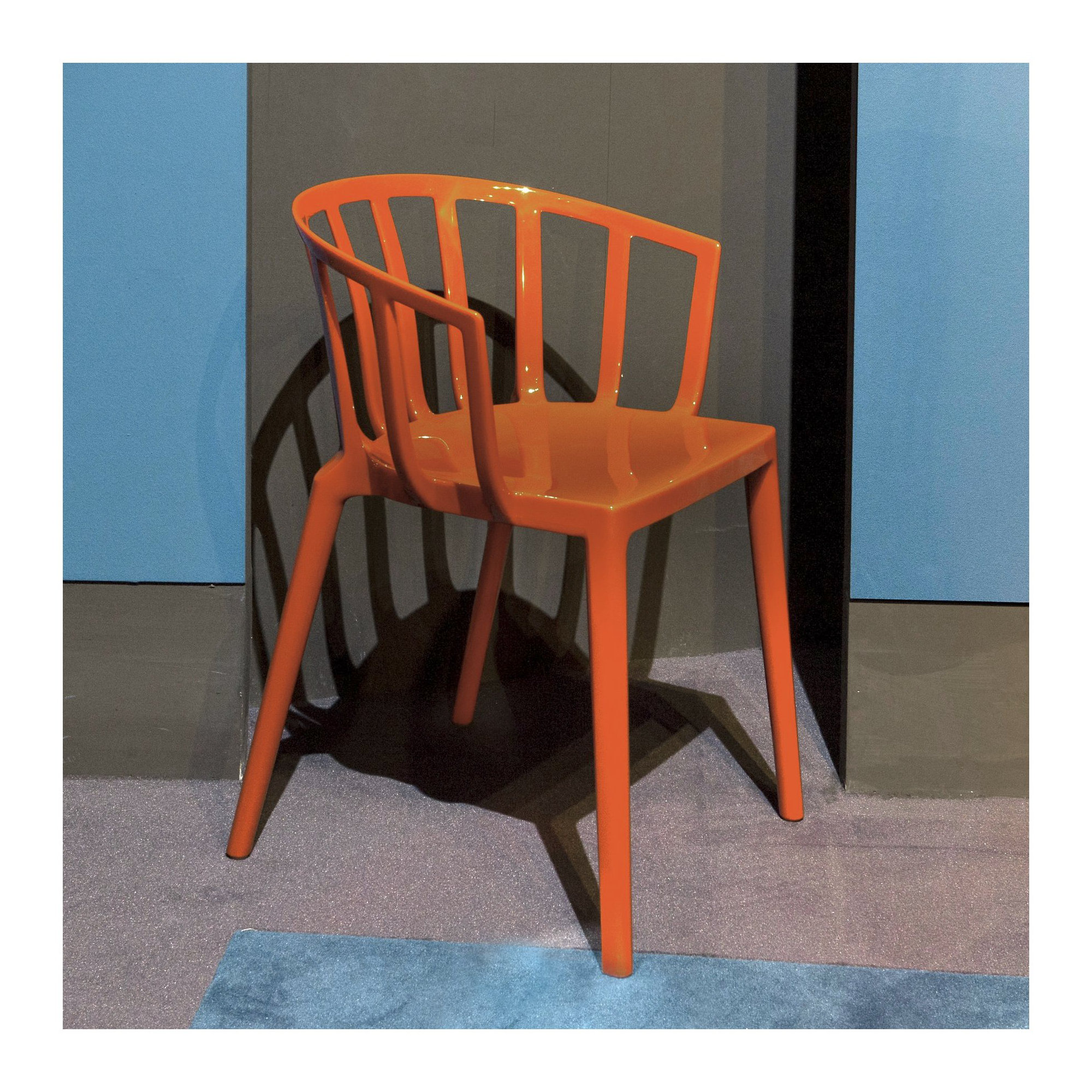 Venice Premium All-Weather Wicker Outdoor Stacking Dining Armchair, Russet