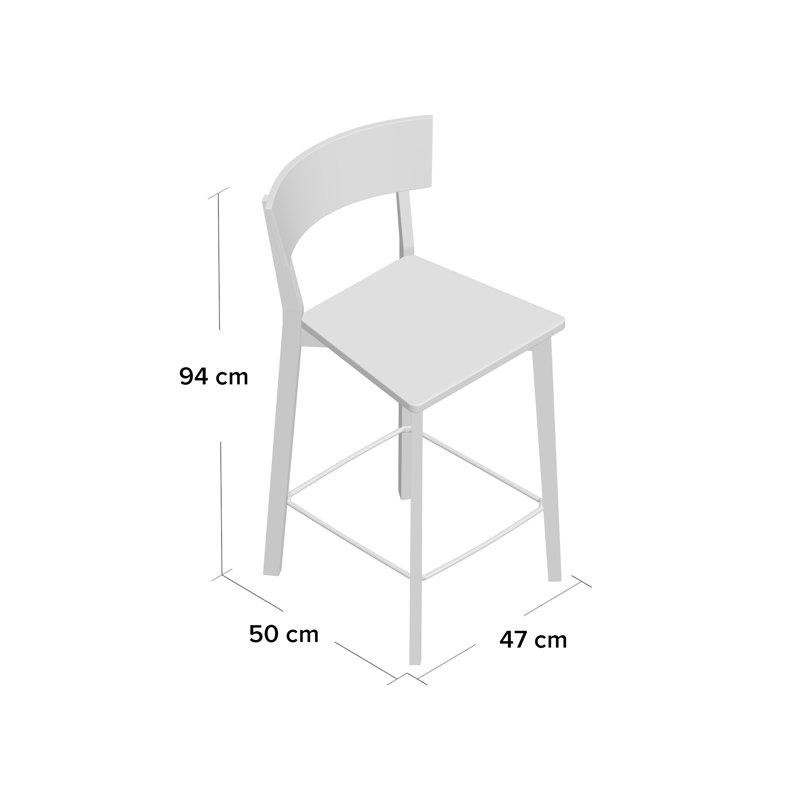 Counter Stool with Metal Frame