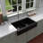 Karran Quartz 34'' X 21-1/4'' Double Bowl 60/40 Retrofit Farmhouse/Apron Front Kitchen Sink Kit-50597930