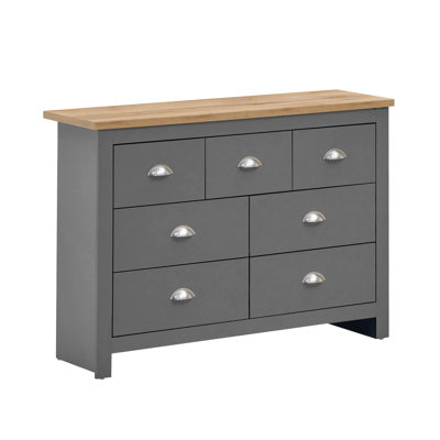 Aquitaine 112cm W 7 - Drawer Chest of Drawers