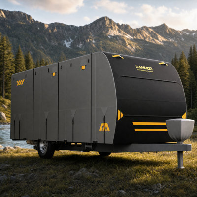 Housse de VR imperméable et ultra-résistante à 9 couches pour caravanes et véhicules récréatifs : protection contre les rayons UV, la neige, le vent et toutes les intempéries.