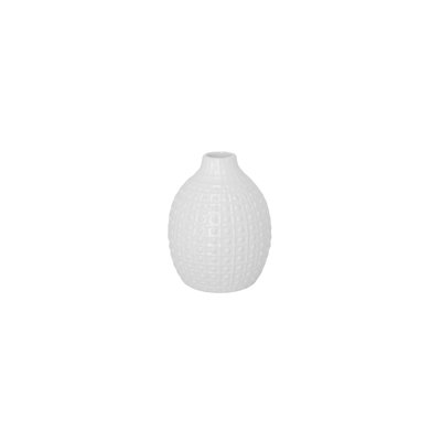 Vase en céramique à finition brillante blanc