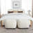 Overstreet 23" Wide Boucle Upholstered Ottoman-1147633619