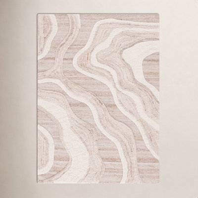 Tapis Lyonel ivoire / brun