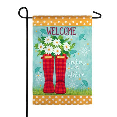 Double Sided 18'' H x 12.5'' W Polyester Garden Flag