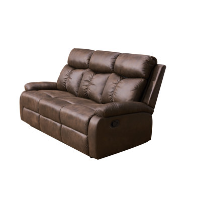 Genebern 75.98'' Upholstered Reclining Sofa
